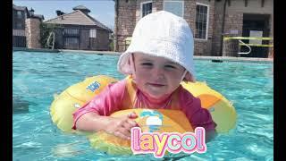 Laycol-- Baby Swimming Float with UPF50+ Sun Canopy Baby Floats for Pool