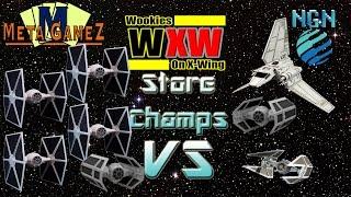 X-Wing Store Champs (Gamezilla 2016) | Game 3: Crack Swarm vs Palp Aces (Fixed Audio)