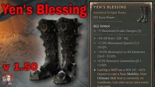 Diablo IV Unique Items - Yen's Blessing (Boots)[v1.5.0]