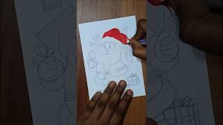 Santa Claus Drawing, Christmas Day #shorts #art #christmas #drawing