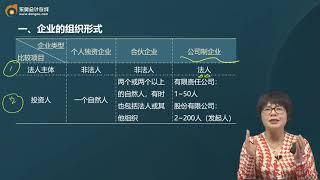 2023 CPA 财务管理 闫华红 基础班 第02讲 企业的组织形式、财务管理的主要内容