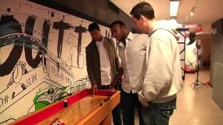 Upton, Young face off at MLB Fan Cave