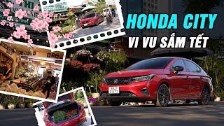 Đi sắm cây cảnh chơi Tết mới thấy Honda City rộng rãi và thiết thực thế nào!