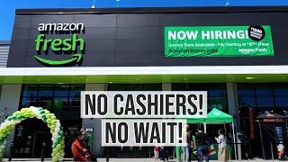 Huge Cashierless Amazon Fresh Grocery Store Near Seattle - Just Walk Out