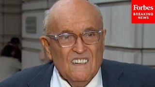 BREAKING NEWS: Rudy Giuliani Asked If He's Asked Trump For Money Or Help After Court Hearing