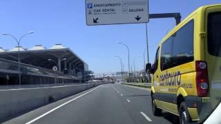 Málaga Airport car rental return route