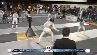 2022 939 T32 14 F F Individual Cadets NoviSad SRB ZCH 8 GARYFALLOU GRE vs KURITZKY ISR