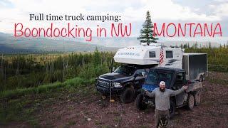 Remote, WILD, beautiful!  Truck camping in NW MONTANA | Testing my new "tools" the YT approved way