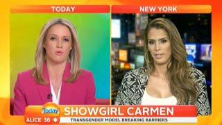 Carmen Carrera on Weekend Today Australia 10/24/2013