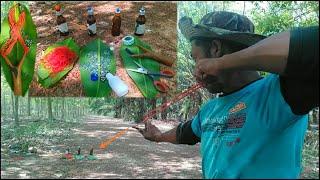 Teach how to make a slingshot and check the shot || Thai S