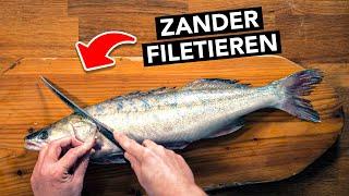 ZANDER FILETIEREN für Anfänger  (super einfach & ohne Gräten)