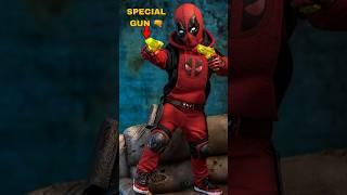 What Did Kidpool use to shoot!?  #deadpoolandwolverine #marvel  #deadpool #mcu