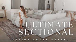 NEW BUILD LIVING ROOM REVEAL - The Perfect Modular Sectional with Product Links!