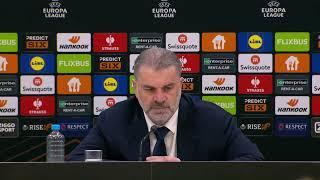 "IT'S ONLY 1-0 AND THAT'S A POSITIVE!" PRESS CONFERENCE: Ange Postecoglou: AZ Alkmaar 1-0 Tottenham