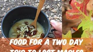 BACKPACKING FOOD -Two Day Trip To Lost Maples