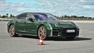 All-new 2024 Porsche Panamera Turbo - Active Ride Lane change Suspension Track Test