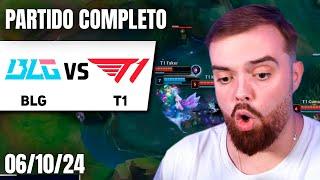 BLG VS T1 | JUEGA FAKER | EQUIPOS 1-1 | WORLDS 2024