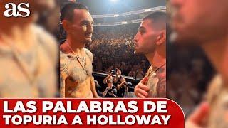 Las PALABRAS de ILIA TOPURIA a MAX HOLLOWAY en su último CARA A CARA antes del UFC 308