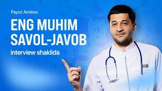 Eng muhim savol-javob | Fayoz Aminov #ginekologia #eko #urologist