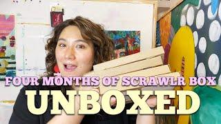 Massive Four-Month Art Supply Subscription Box Unboxing