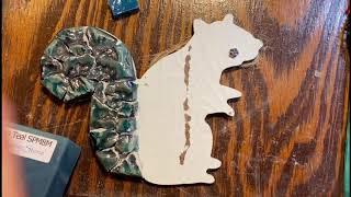 Ep. 26 MY SQUIRREL MOSAIC, Mosaic Star ornament, filati distraction, new snowman, the magnolia.