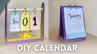 DIY calendar | desk calendar | paper craft ideas | desk decor | cardboard craft ideas