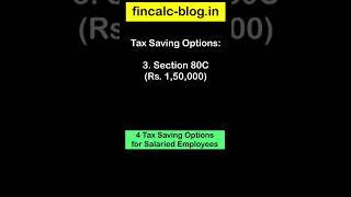 Tax Saving Tips on Salary #fincalc #shorts