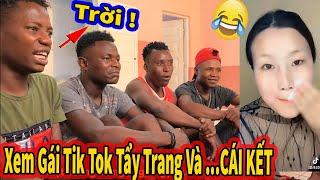 Team Châu Phi || Phản ứng của anh da đen Khi xem con gái gỡ bỏ lớp trang điểm | Tik Tok China