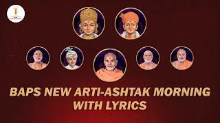 BAPS New Morning Arti-Ashtak with lyrics | 2024 | નવી સવારની આરતી-અષ્ટક