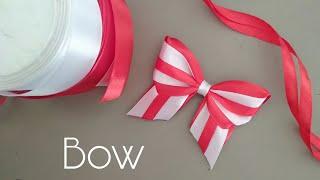 DIY | How to make Satin Ribbon Bow easy / Christmas decoration ideas