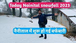 Nainital Snowfall 2023 l Nainital snowfall today l Snowfall in Nainital l Today snowfall nainital