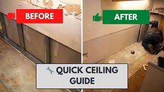  Ceiling Installation and Wall Filling | Quick and Easy Guide | Frank's Handyman