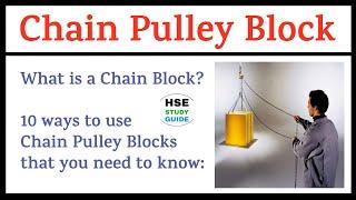 Chain Pulley Block Safety || 10 Ways To Use Chain Blocks That You Need To Know || Chain Block