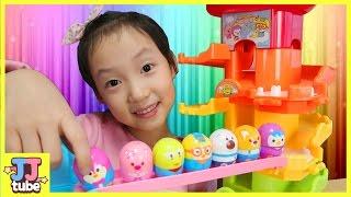 신제품 데굴데굴 뽀로로 레인보우타워 세트 장난감 놀이 Pororo Rainbowtower Toy & Play [제이제이튜브 - JJ tube]