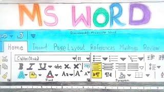 Picture of Microsoft Word on Chart Paper (MS WORD) #msword #microsoftword #techeduc