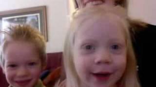 Stephanie and Daniel Hastings saying hi to daddy