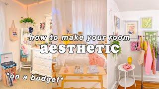 how to make your room aesthetic on a budget🪴 *aliexpress decor*