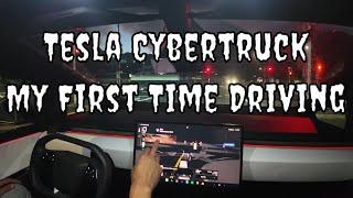 My First Time Behind The Wheel Of A Tesla Cybertruck!