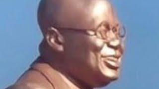 Akufo Addo lands in TROUBLE for unveiling his own statue Infront of a government hospital