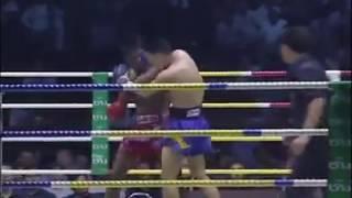 Muay thai, Lumpinee stadium. Blows elbow by Buakaw Banchamek