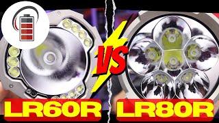 Fenix LR60R vs. LR80R Taschenlampen Vergleich Suchschweinwerfer