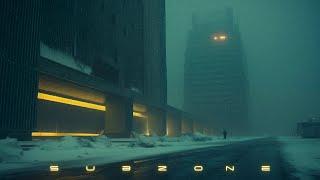 SUBZONE: Blade Runner Ambience | Winter Cyberpunk Soundscape for Deep Rest & Focus | Calming Ambient