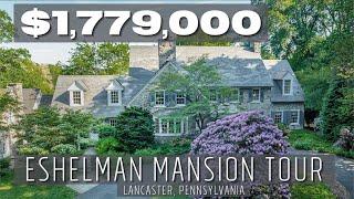 Lancaster, Pennsylvania Luxury Homes | $1.8M Stone Mansion Tour on Lancaster Country Club