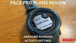 Garmin Instinct 2 Review: PacePro Plans custom run settings set up and use!