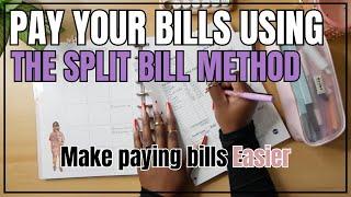 BI-WEEKLY PAYCHECK BUDGET | HOW TO PAY BILLS USING THE SPLIT BILL METHOD