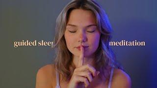 ASMR clear your mind guided sleep meditation ‍️ (with rain)