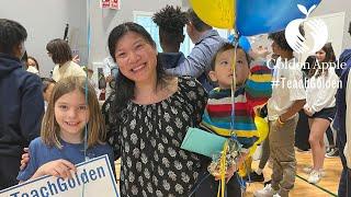 Helen Chan of South Loop Elementary School surprised with 2023 Golden Apple Award