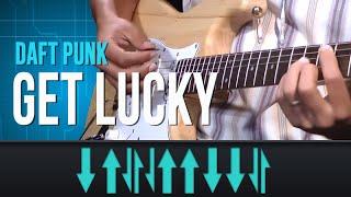 Daft Punk - Get Lucky (como tocar - aula de guitarra)