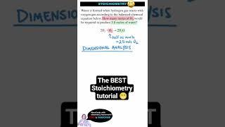 The BEST method for Stoichiometry! #chemistry #science #education #stem #homework #tutor #shorts