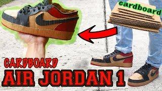 HOW TO MAKE CARDBOARD SHOES:  AIR JORDAN 1